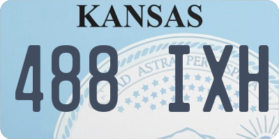 KS license plate 488IXH