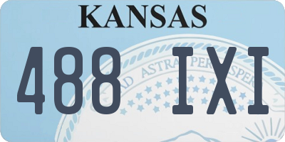 KS license plate 488IXI