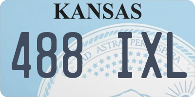 KS license plate 488IXL