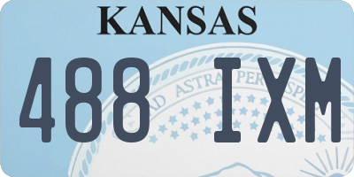 KS license plate 488IXM