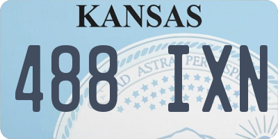 KS license plate 488IXN