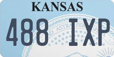 KS license plate 488IXP