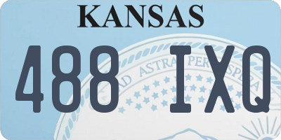 KS license plate 488IXQ
