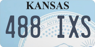 KS license plate 488IXS