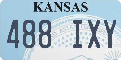KS license plate 488IXY
