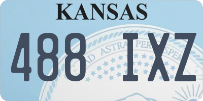 KS license plate 488IXZ