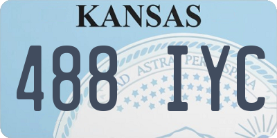 KS license plate 488IYC