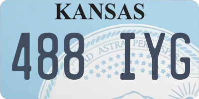 KS license plate 488IYG