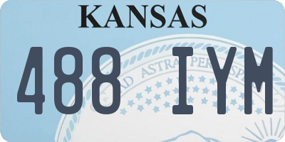 KS license plate 488IYM