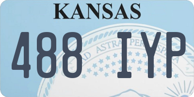 KS license plate 488IYP