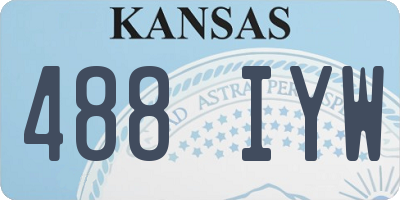 KS license plate 488IYW