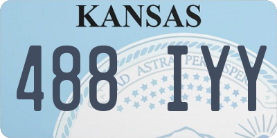 KS license plate 488IYY