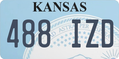 KS license plate 488IZD