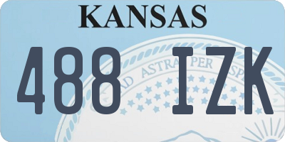 KS license plate 488IZK