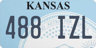 KS license plate 488IZL