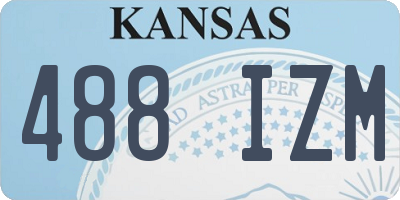 KS license plate 488IZM