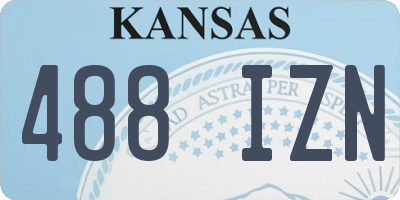 KS license plate 488IZN