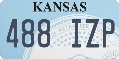 KS license plate 488IZP