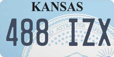 KS license plate 488IZX