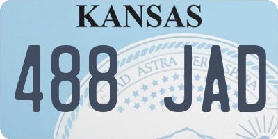 KS license plate 488JAD