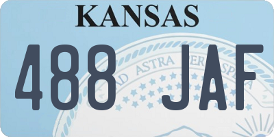 KS license plate 488JAF