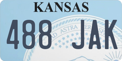 KS license plate 488JAK