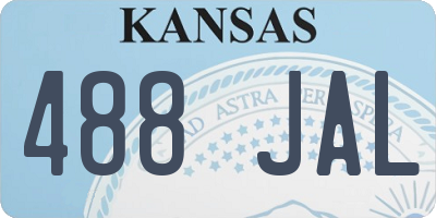 KS license plate 488JAL