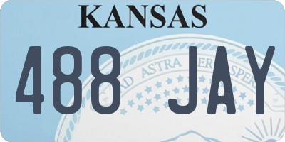 KS license plate 488JAY