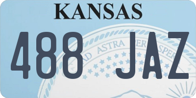 KS license plate 488JAZ