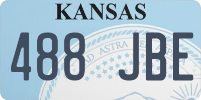KS license plate 488JBE