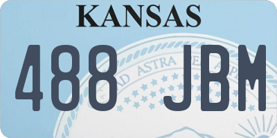 KS license plate 488JBM