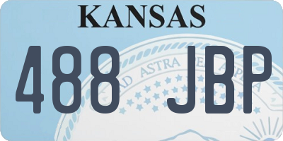 KS license plate 488JBP