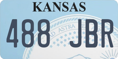 KS license plate 488JBR
