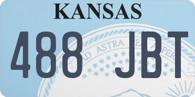 KS license plate 488JBT