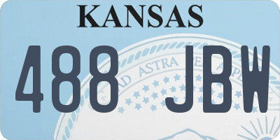 KS license plate 488JBW