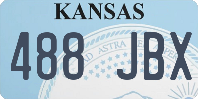 KS license plate 488JBX