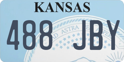 KS license plate 488JBY