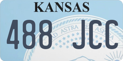 KS license plate 488JCC