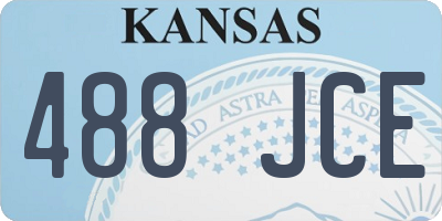 KS license plate 488JCE
