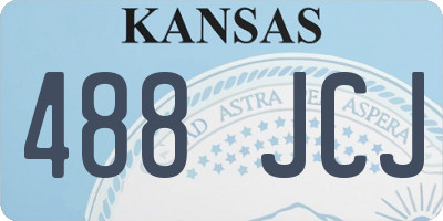 KS license plate 488JCJ
