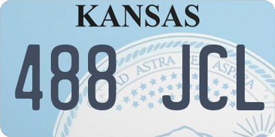 KS license plate 488JCL