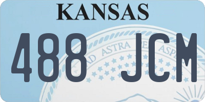 KS license plate 488JCM