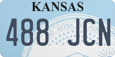 KS license plate 488JCN