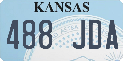 KS license plate 488JDA