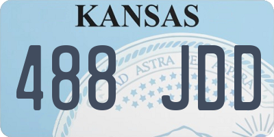 KS license plate 488JDD