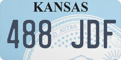 KS license plate 488JDF