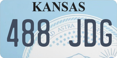 KS license plate 488JDG