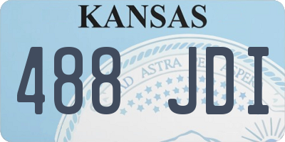 KS license plate 488JDI