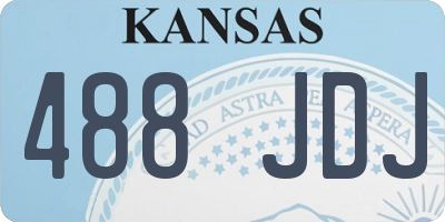 KS license plate 488JDJ