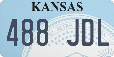 KS license plate 488JDL